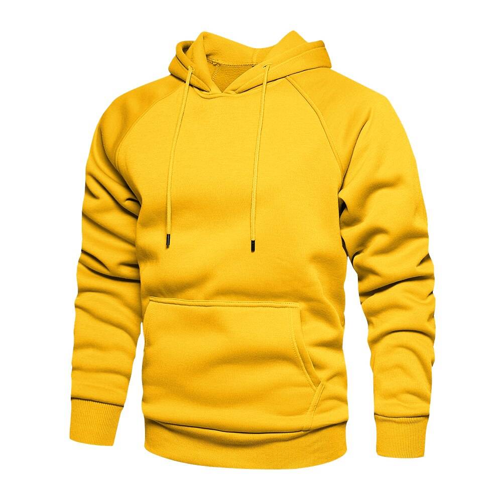 Men's Solid Color Autumn Hoodie