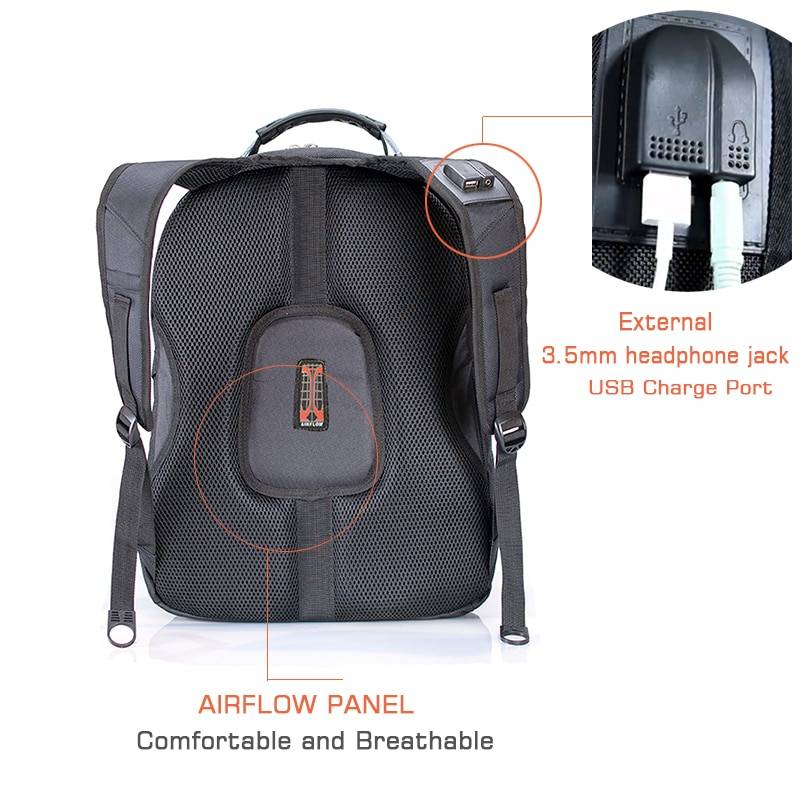 Men's Swiss Multifunctional Waterproof Laptop Backpack