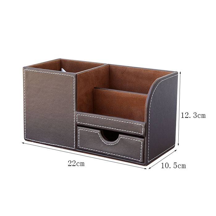 Small Leather Desk Organizer