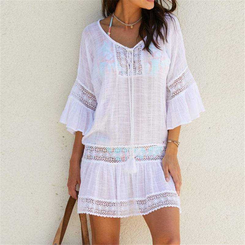 Women's Boho Style Lace Beach Cover Up