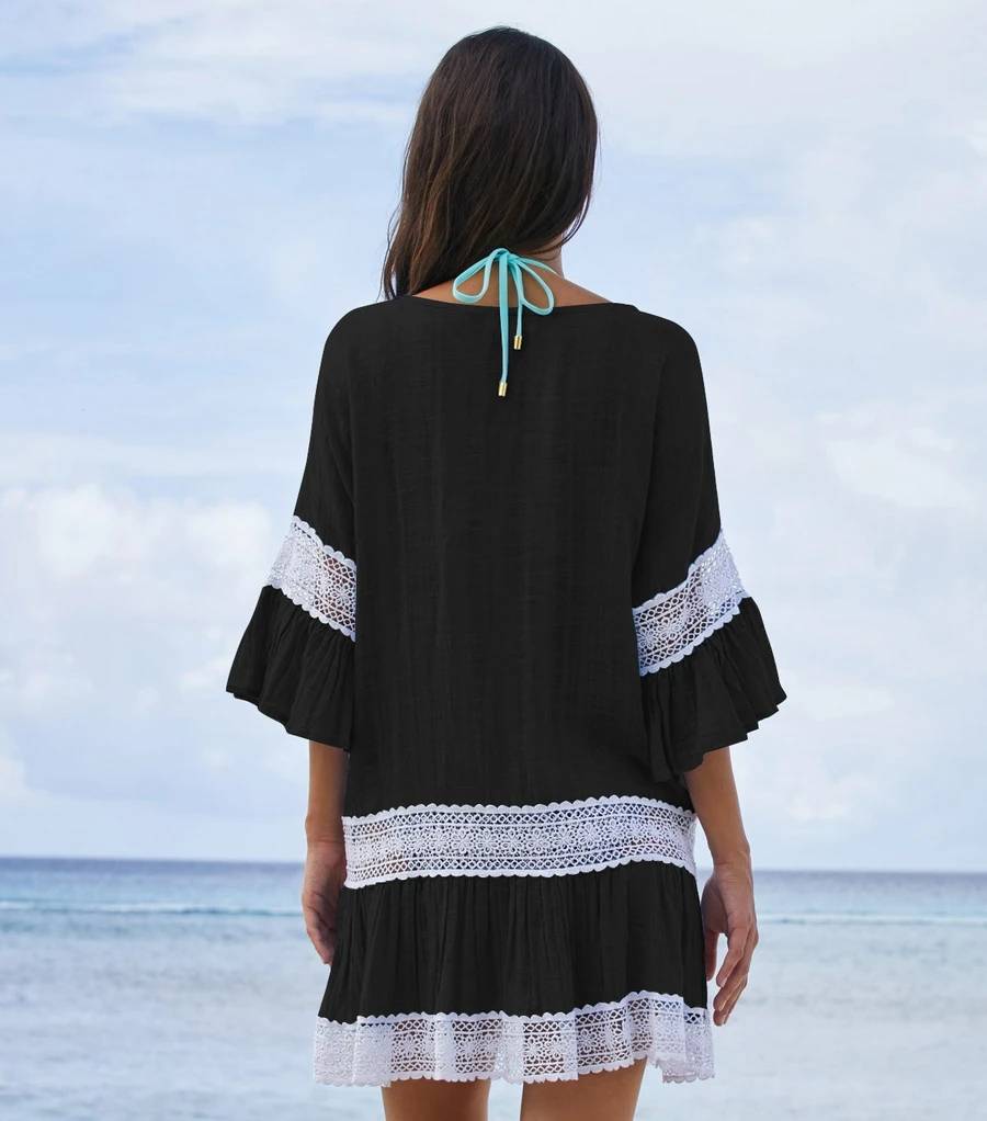 Women's Boho Style Lace Beach Cover Up