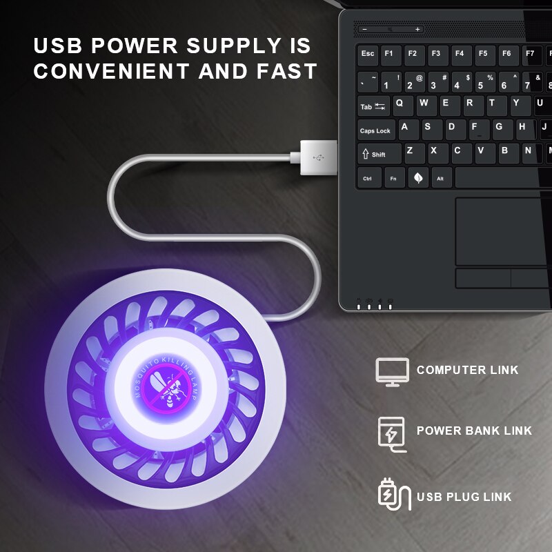 Mosquito Killer lamp Electrical mosquito trap Anti Lantern Fly Trap photocatalyst Repeller For Indoor Bug Zapper Light Killer