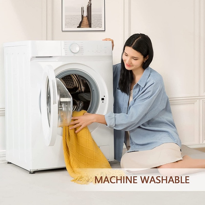 Inya Knitted Blanket Solid Color Waffle Embossed Blanket Nordic Decorative Blankets for Sofa Bed Throw Chunky Knit Throw Plaids