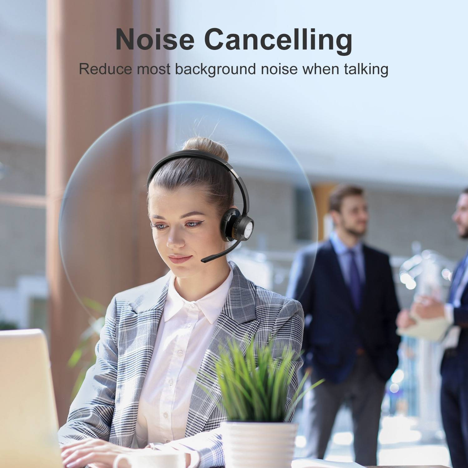 Link Dream Bluetooth Headphones V5.0 BH60 Headset CVC8.0 Noise Reduction 20Hrs Talktime Wireless Lightweight Headphone with Mic