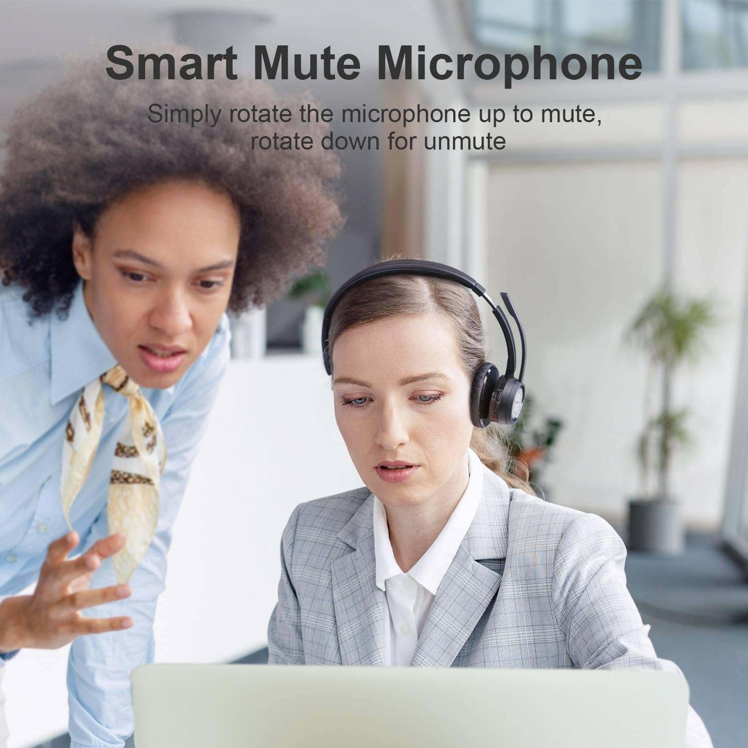 Link Dream Bluetooth Headphones V5.0 BH60 Headset CVC8.0 Noise Reduction 20Hrs Talktime Wireless Lightweight Headphone with Mic